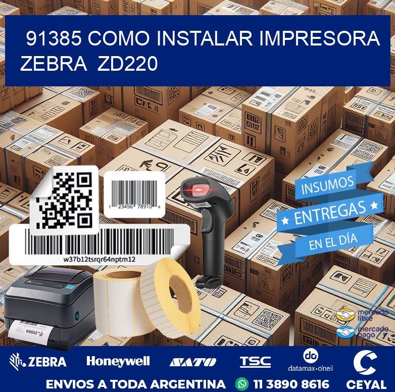 91385 Como instalar impresora Zebra  ZD220