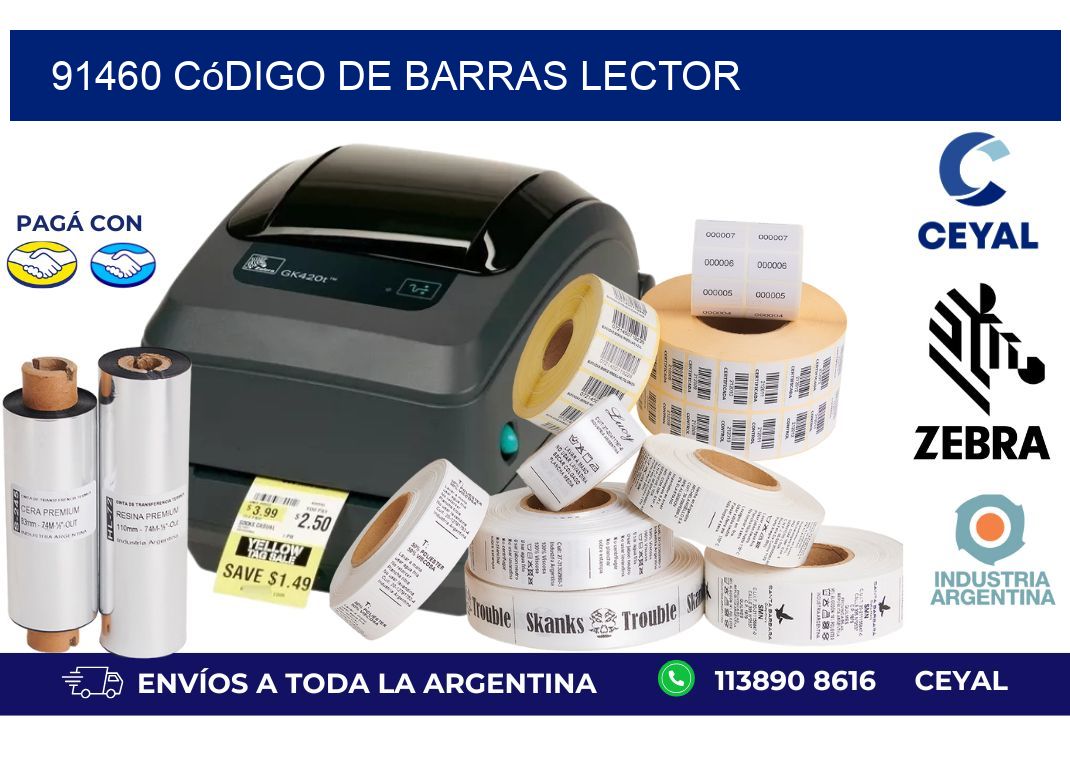 91460 Código de barras lector