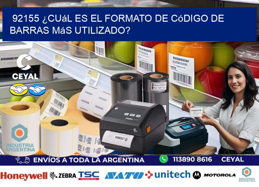 92155 ¿Cuál es el formato de código de barras más utilizado?