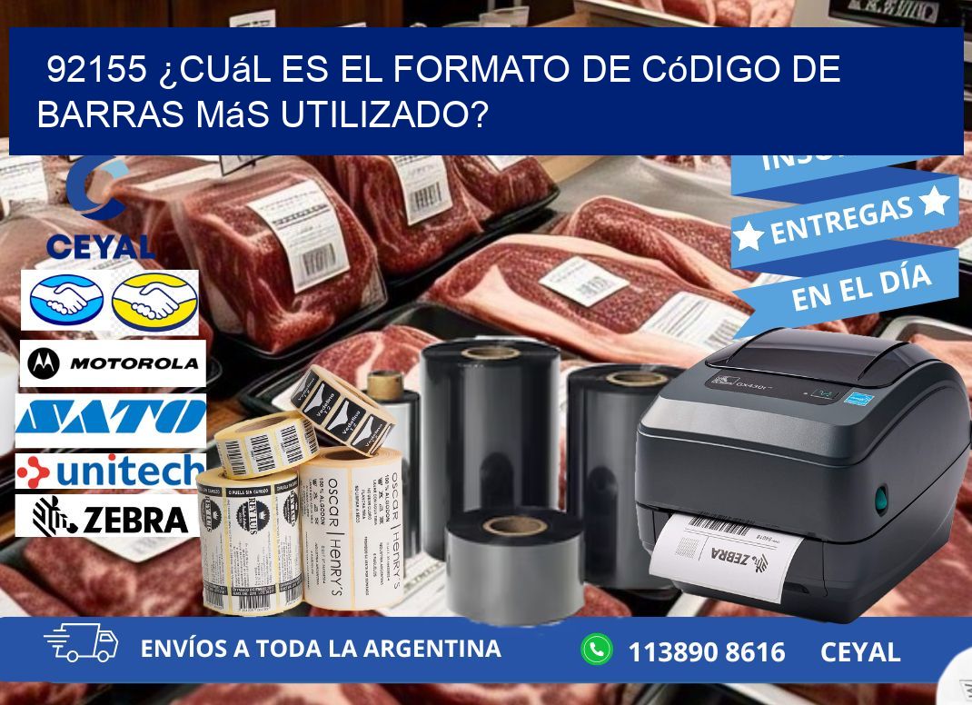 92155 ¿Cuál es el formato de código de barras más utilizado?