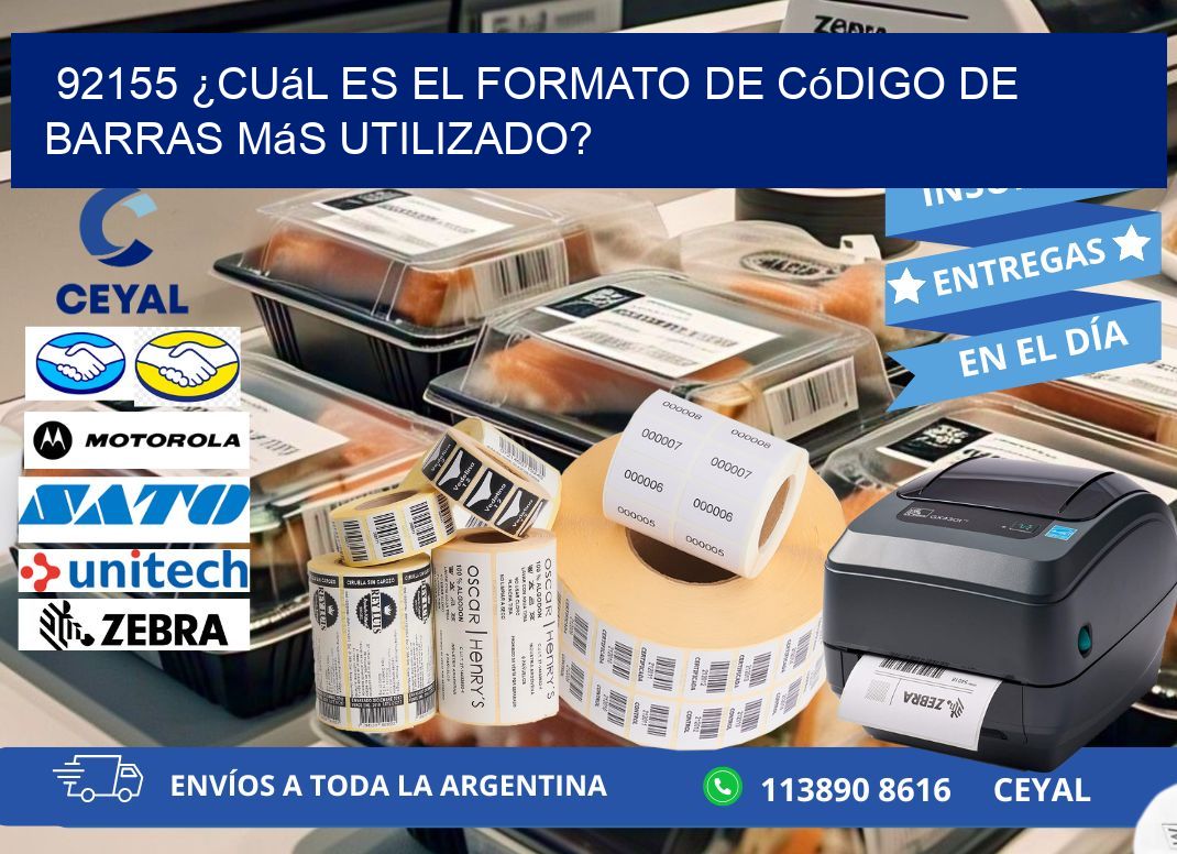 92155 ¿Cuál es el formato de código de barras más utilizado?