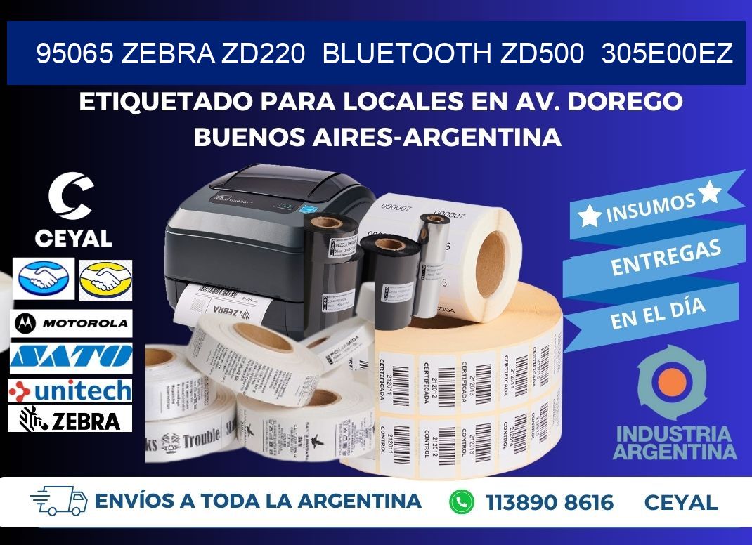 95065 Zebra ZD220  Bluetooth ZD500  305E00EZ