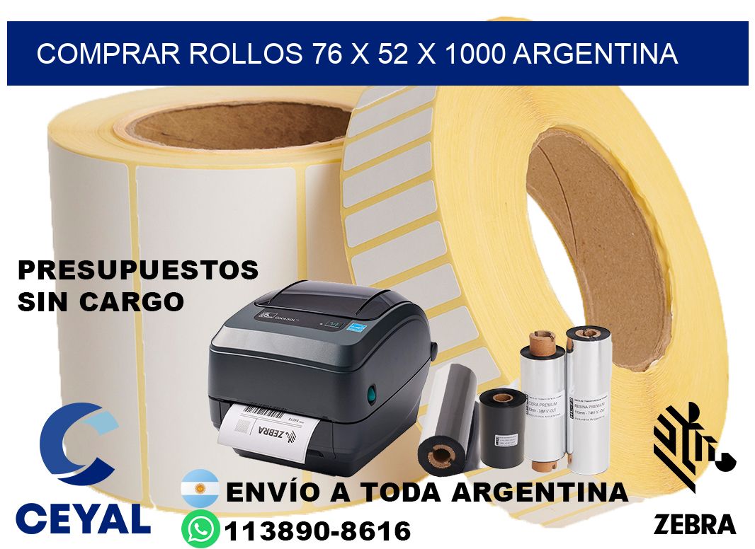 Comprar Rollos 76 x 52 x 1000 argentina