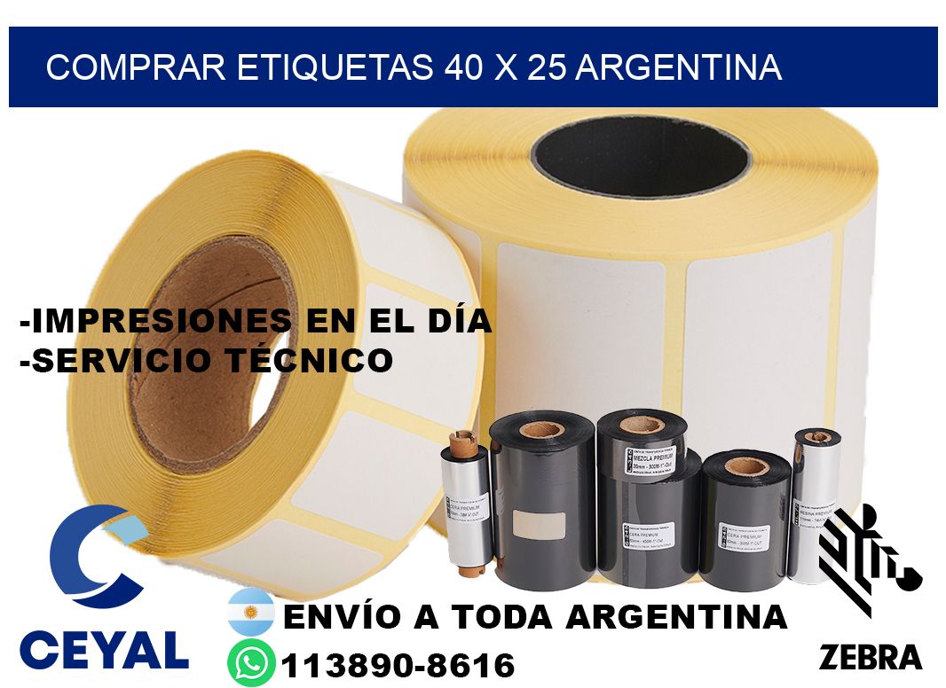 Comprar etiquetas 40 x 25 argentina