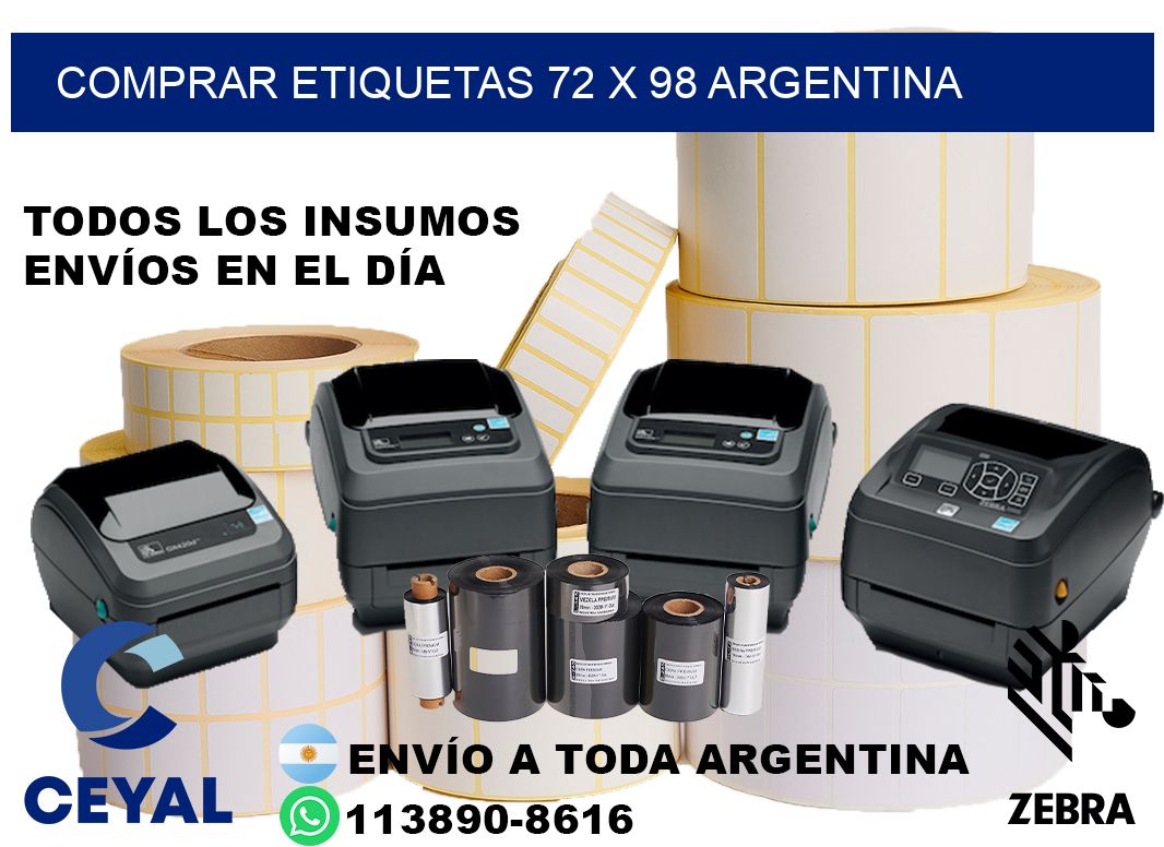 Comprar etiquetas 72 x 98 argentina