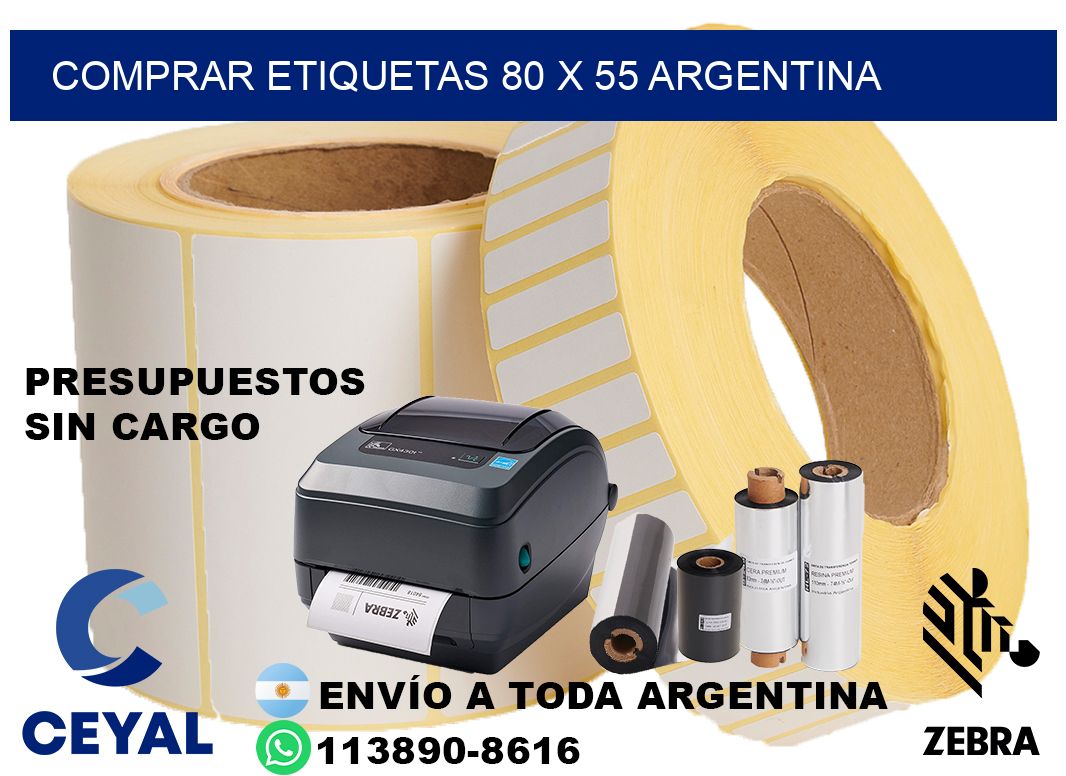Comprar etiquetas 80 x 55 argentina
