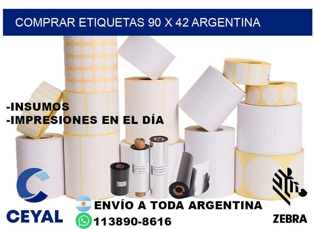 Comprar etiquetas 90 x 42 argentina