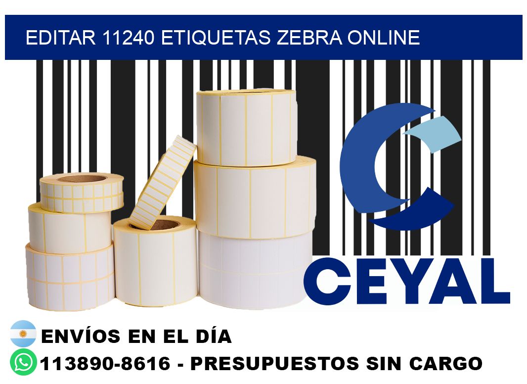 EDITAR 11240 ETIQUETAS ZEBRA ONLINE