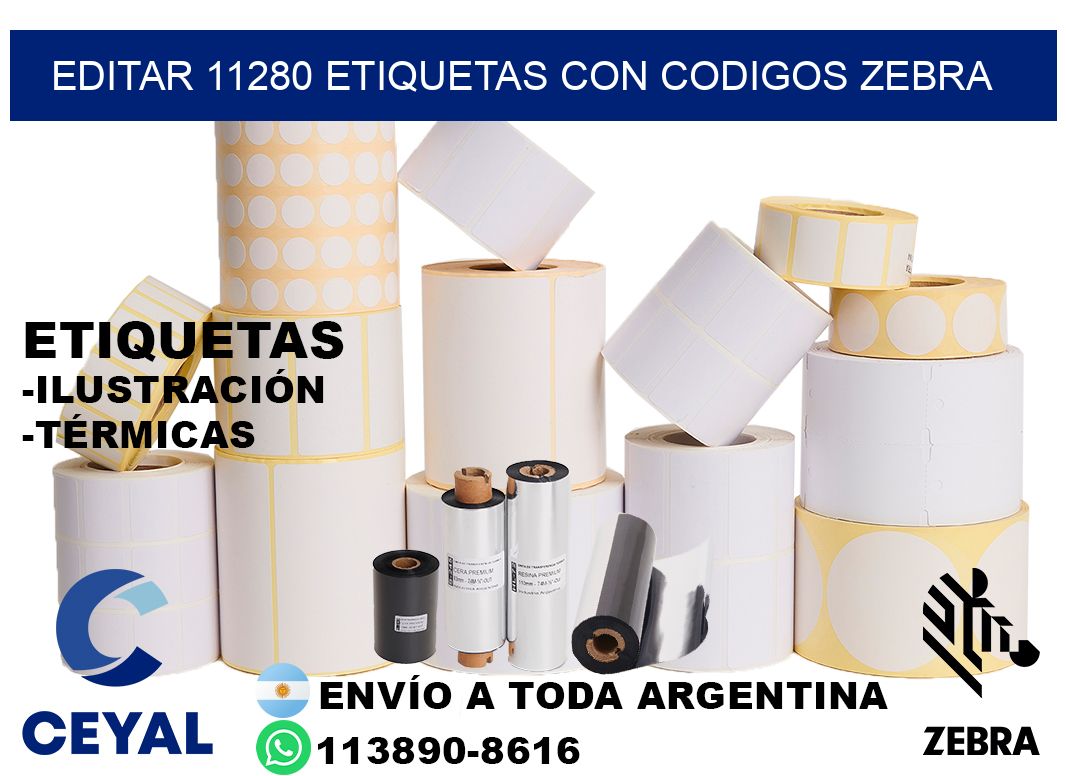 EDITAR 11280 ETIQUETAS CON CODIGOS ZEBRA