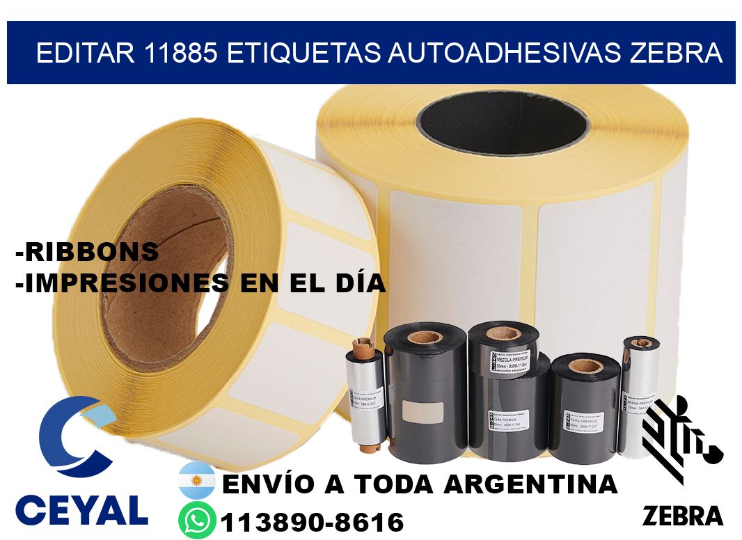 EDITAR 11885 ETIQUETAS AUTOADHESIVAS ZEBRA