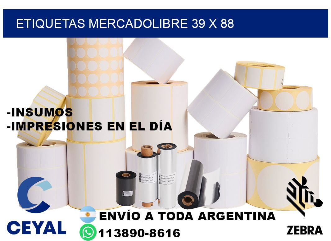 etiquetas mercadolibre 39 x 88