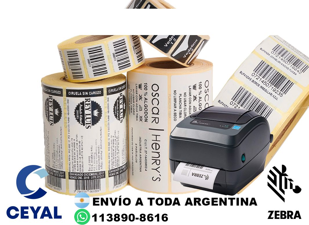 etiquetas personalizada  63 x 56 x 1000