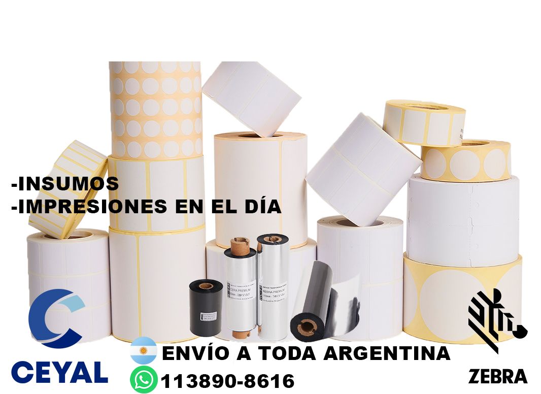 etiquetas personalizada  63 x 56 x 1000