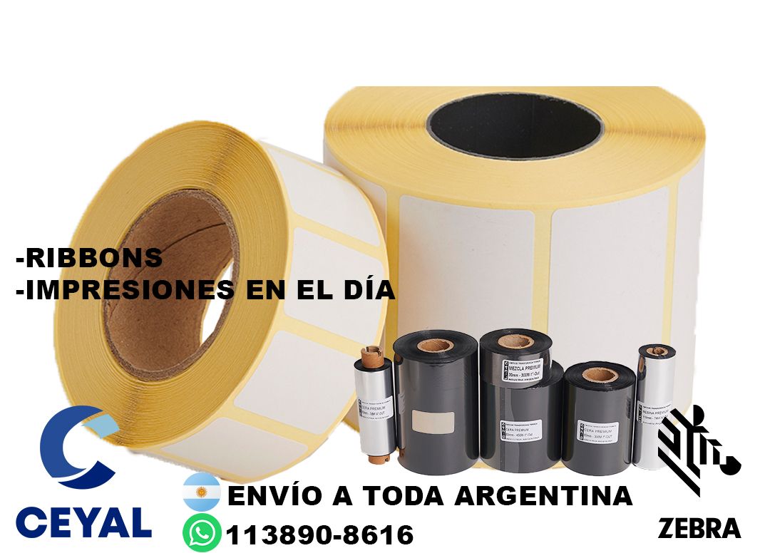 etiquetas personalizada en rollos 62 x 62