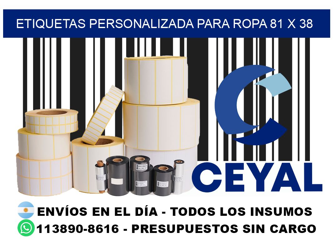 etiquetas personalizada para ropa 81 x 38