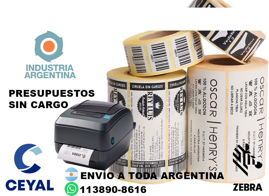 etiquetas personalizada para zebra 87 x 84