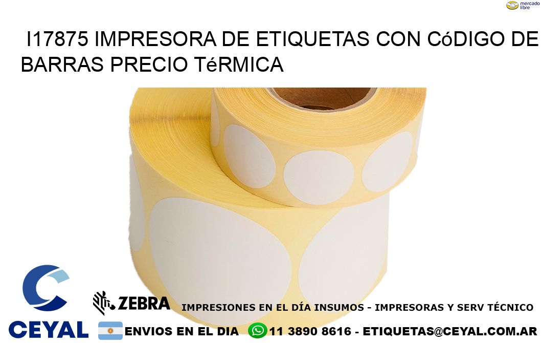 i17875 impresora de etiquetas con código de barras precio térmica