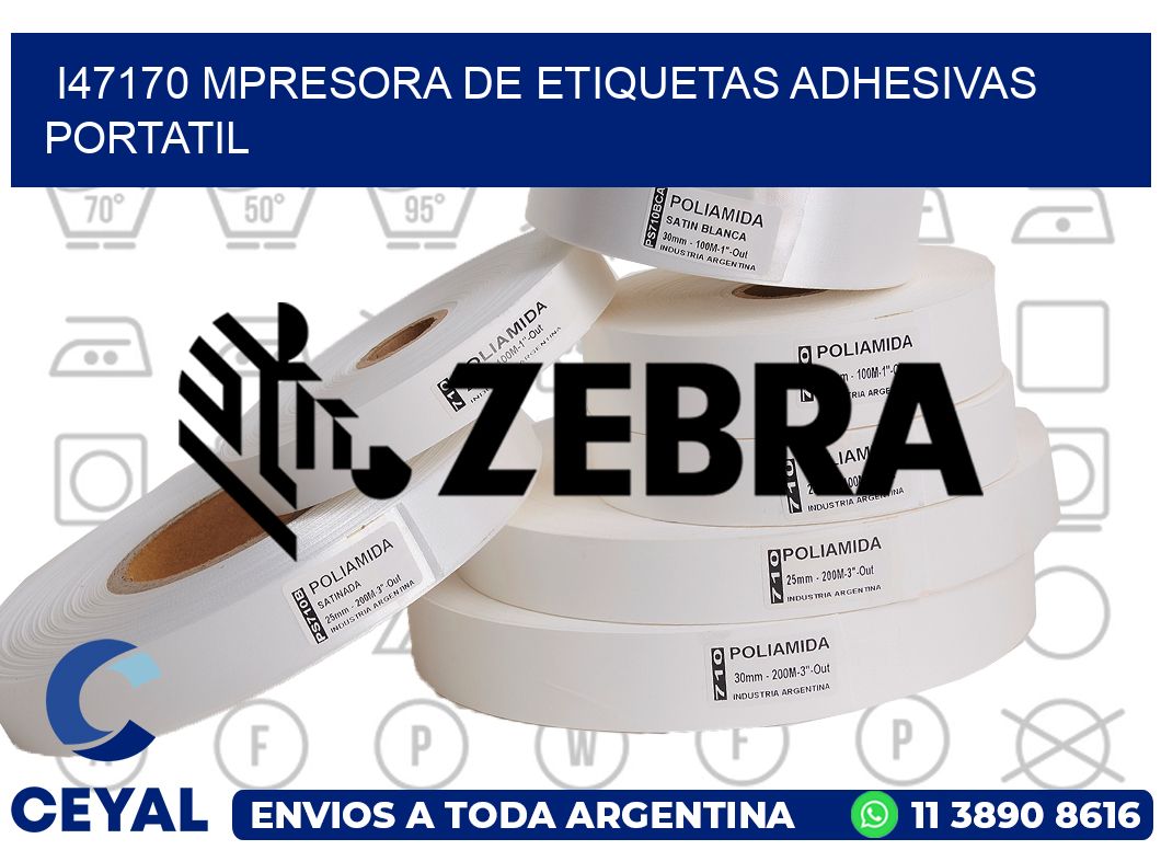i47170 mpresora de etiquetas adhesivas portatil
