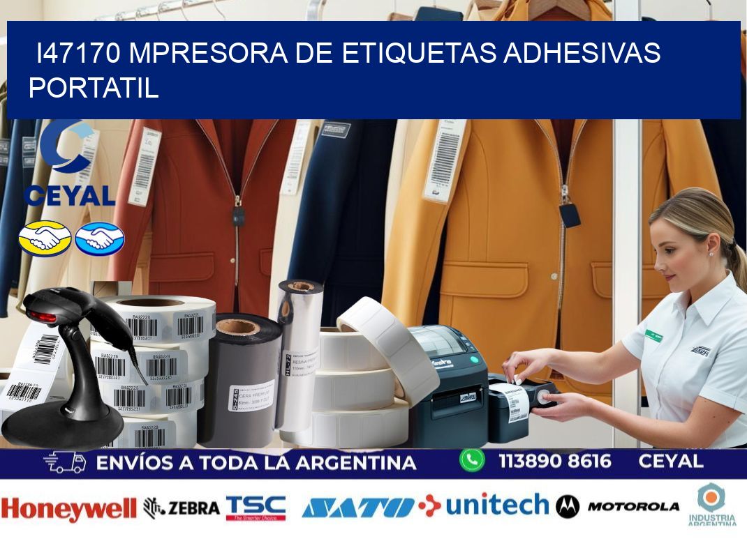 i47170 mpresora de etiquetas adhesivas portatil