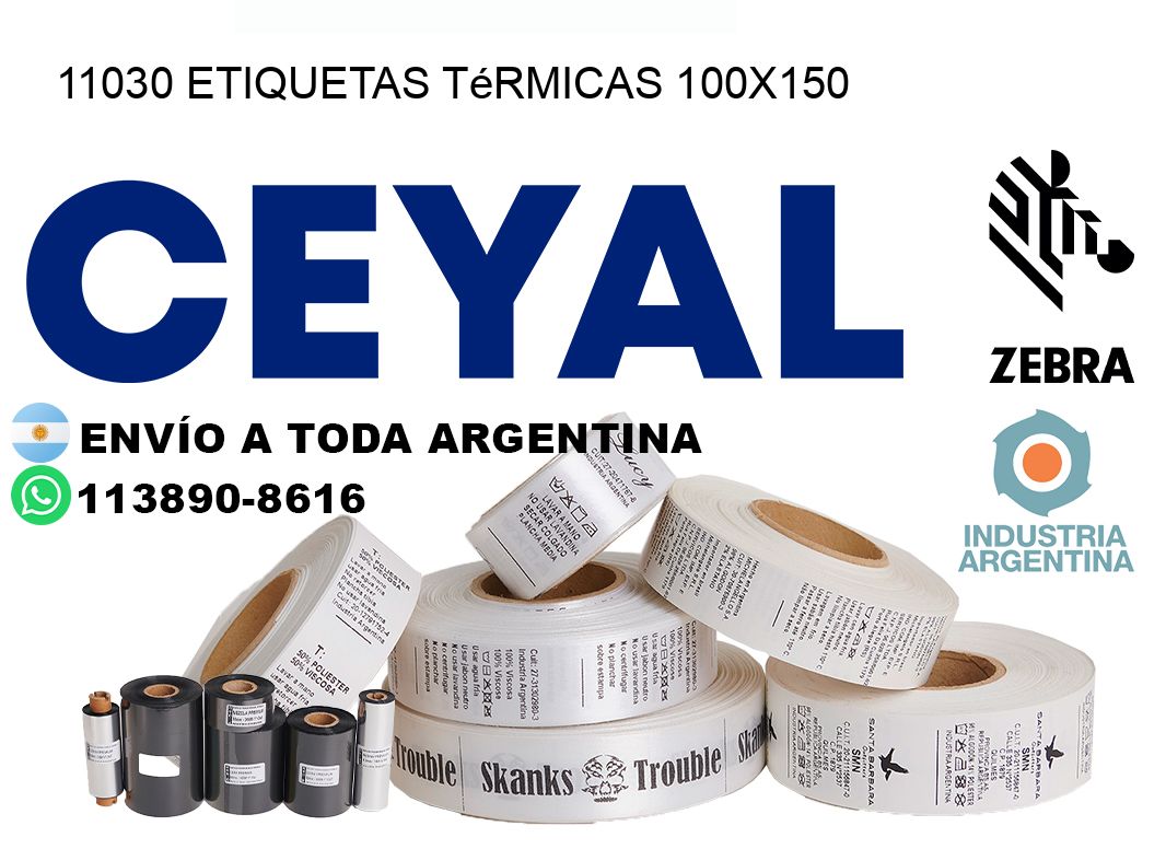 11030 etiquetas térmicas 100×150