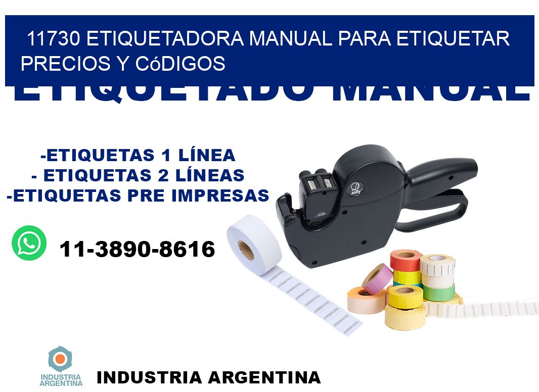 11730 etiquetadora manual para etiquetar precios y códigos
