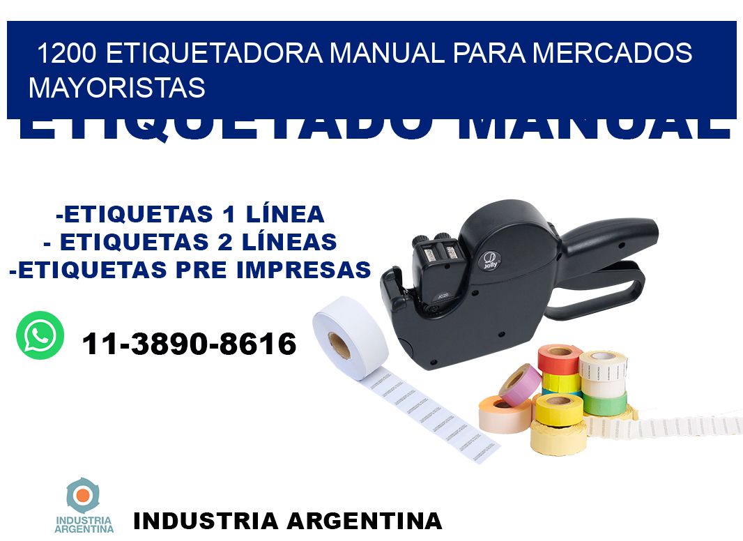 1200 etiquetadora manual para mercados mayoristas