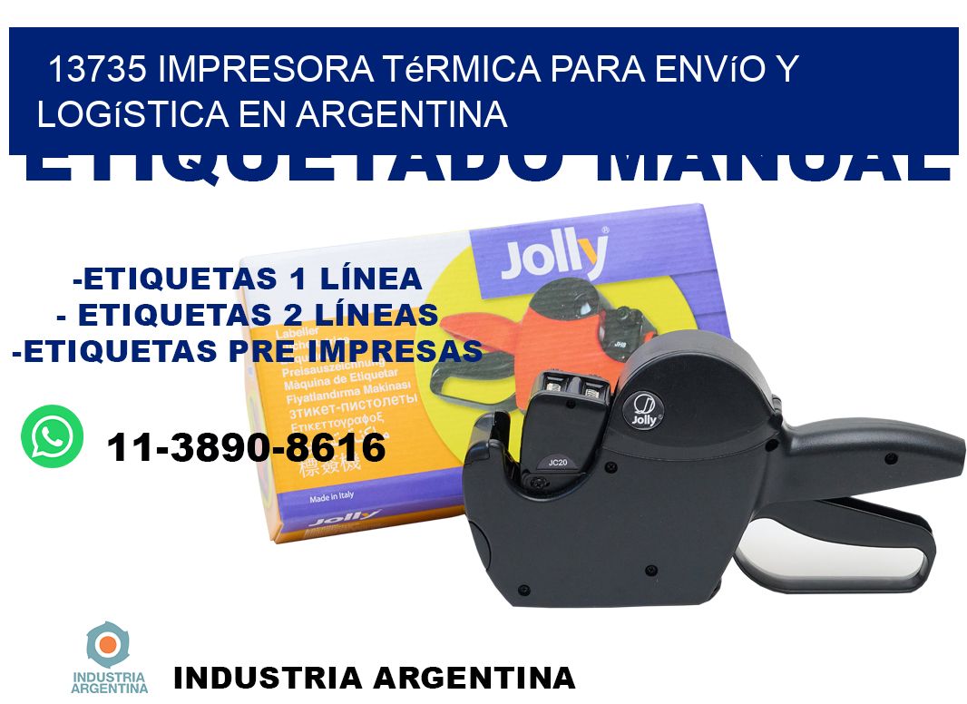 13735 impresora térmica para envío y logística en Argentina