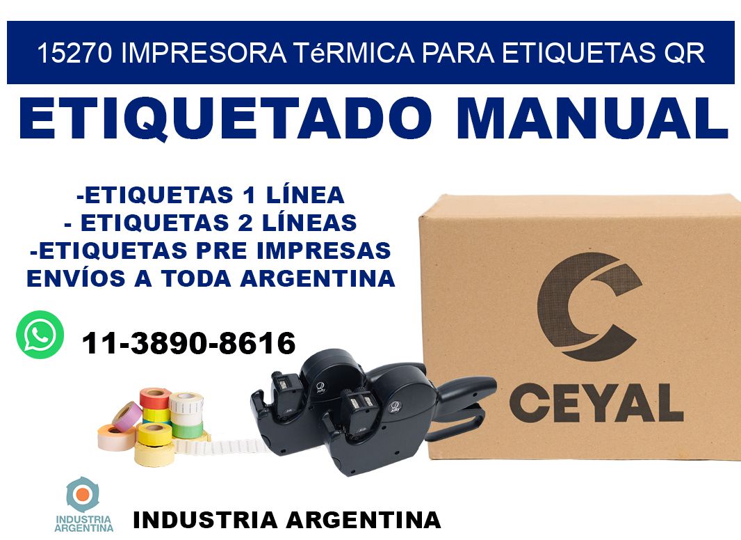 15270 impresora térmica para etiquetas QR