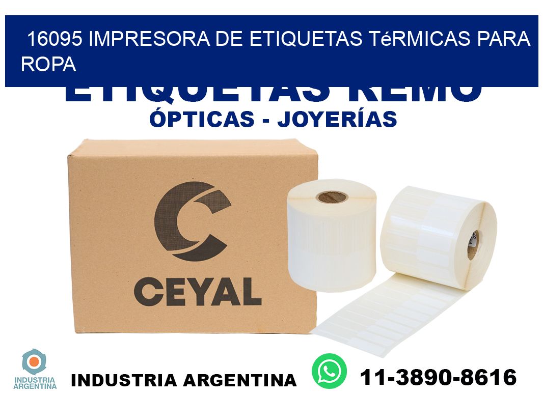 16095 impresora de etiquetas térmicas para ropa