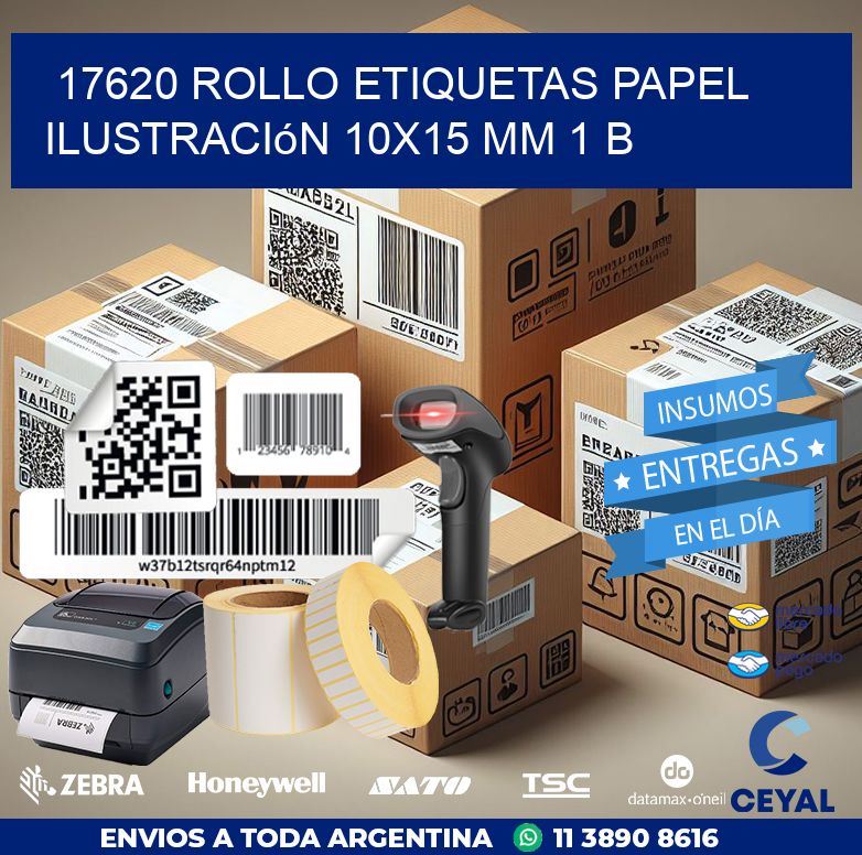 17620 Rollo Etiquetas Papel Ilustración 10x15 Mm 1 B