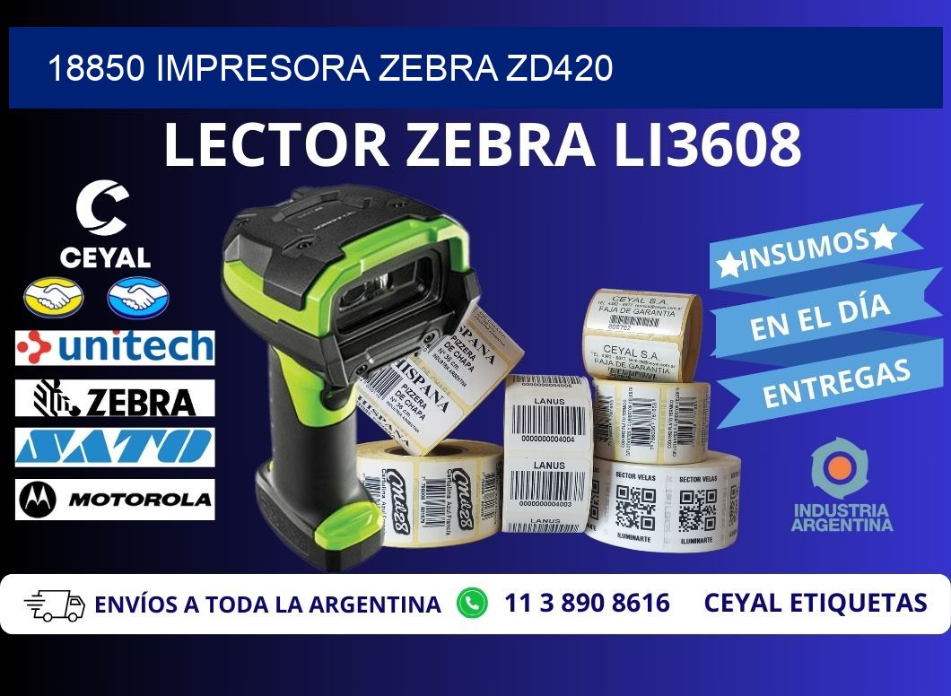 18850 Impresora Zebra ZD420