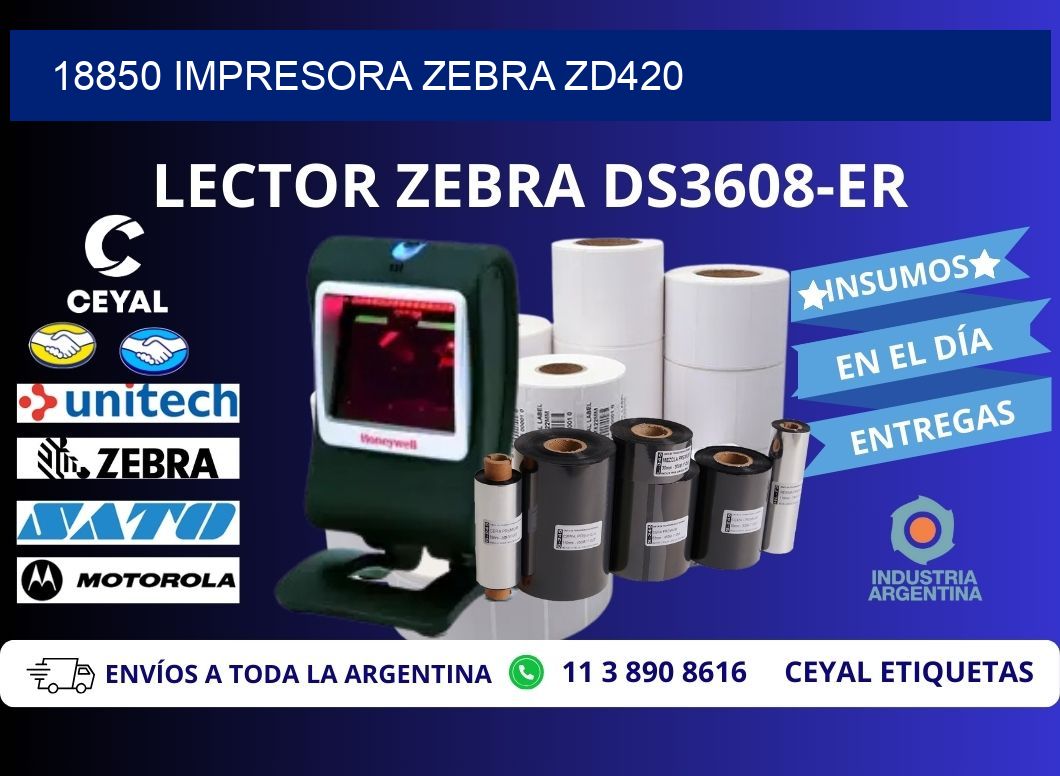 18850 Impresora Zebra ZD420