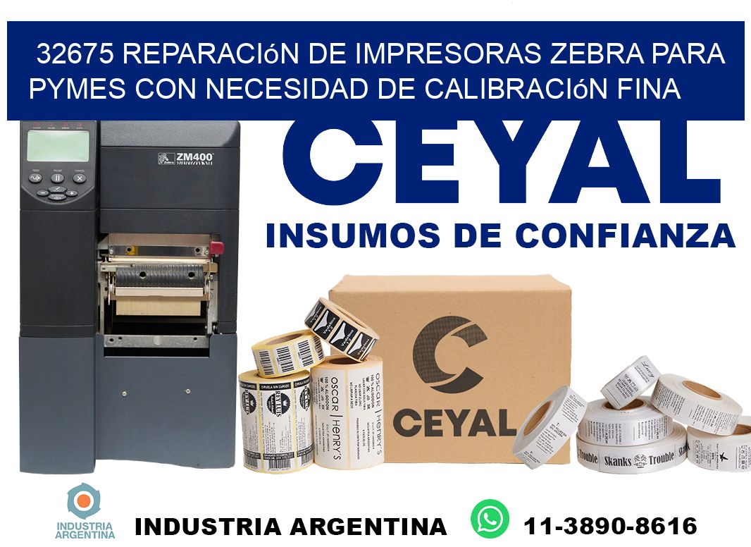 32675 reparación de impresoras zebra para pymes con necesidad de calibración fina