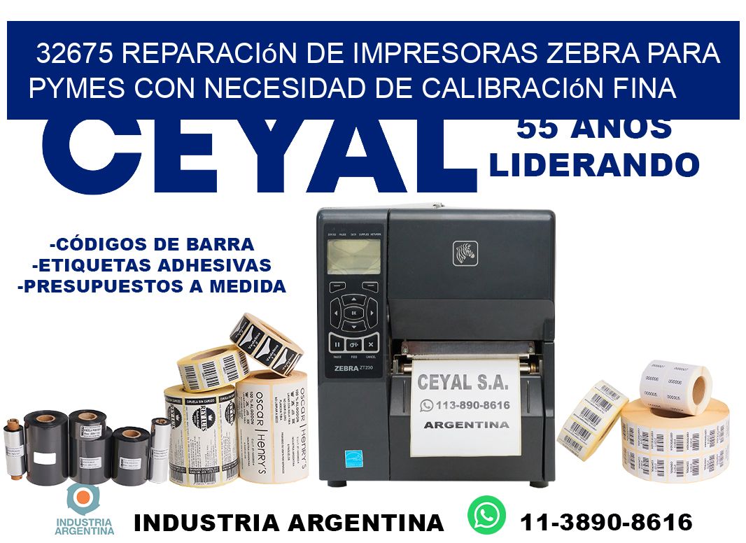 32675 reparación de impresoras zebra para pymes con necesidad de calibración fina