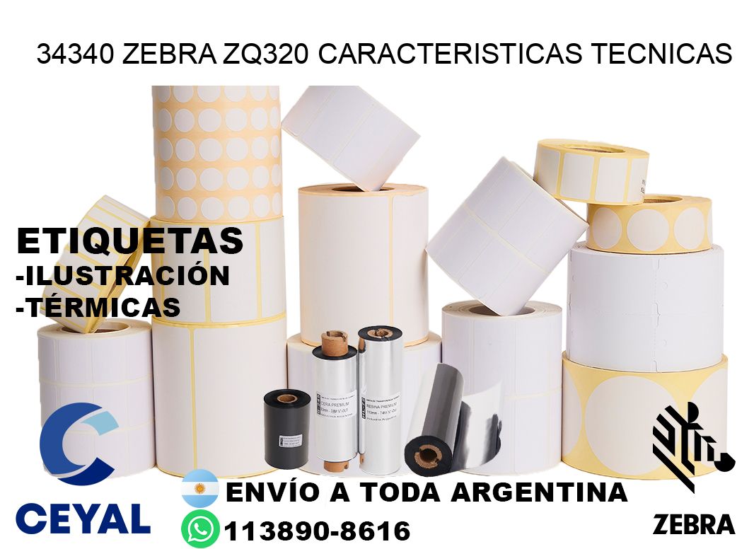 34340 zebra zq320 caracteristicas tecnicas