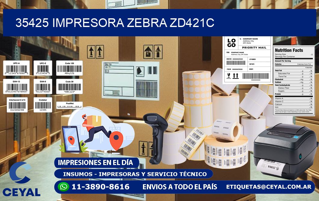 35425 Impresora Zebra zd421c