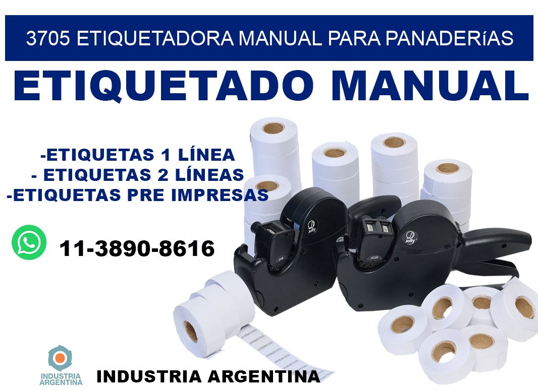 3705 etiquetadora manual para panaderías