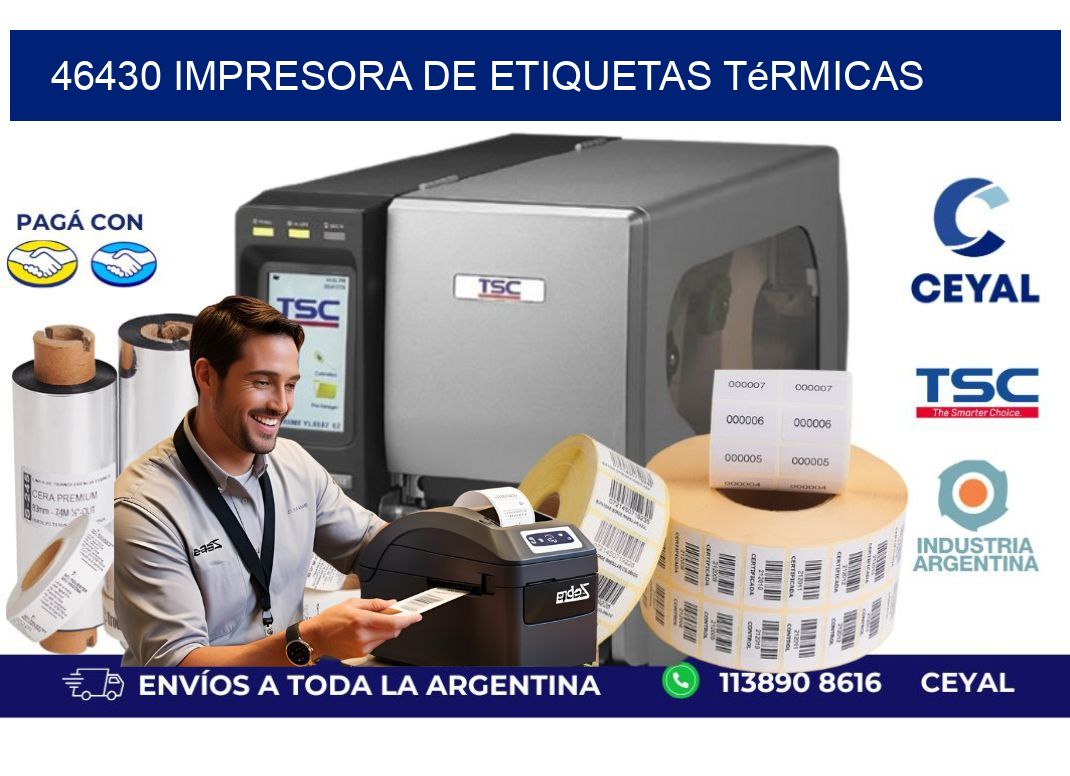 46430 Impresora de etiquetas térmicas