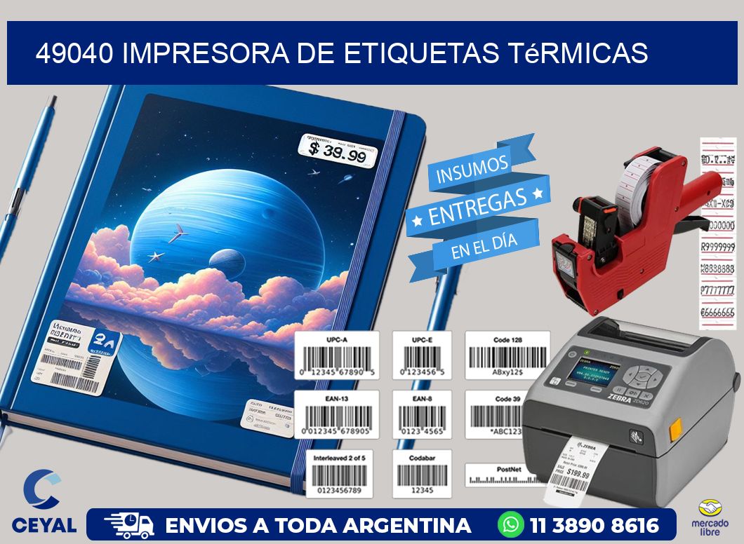 49040 Impresora de etiquetas térmicas