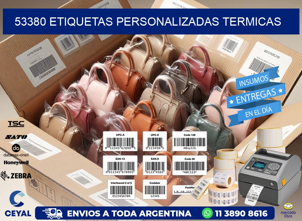 53380 Etiquetas personalizadas termicas