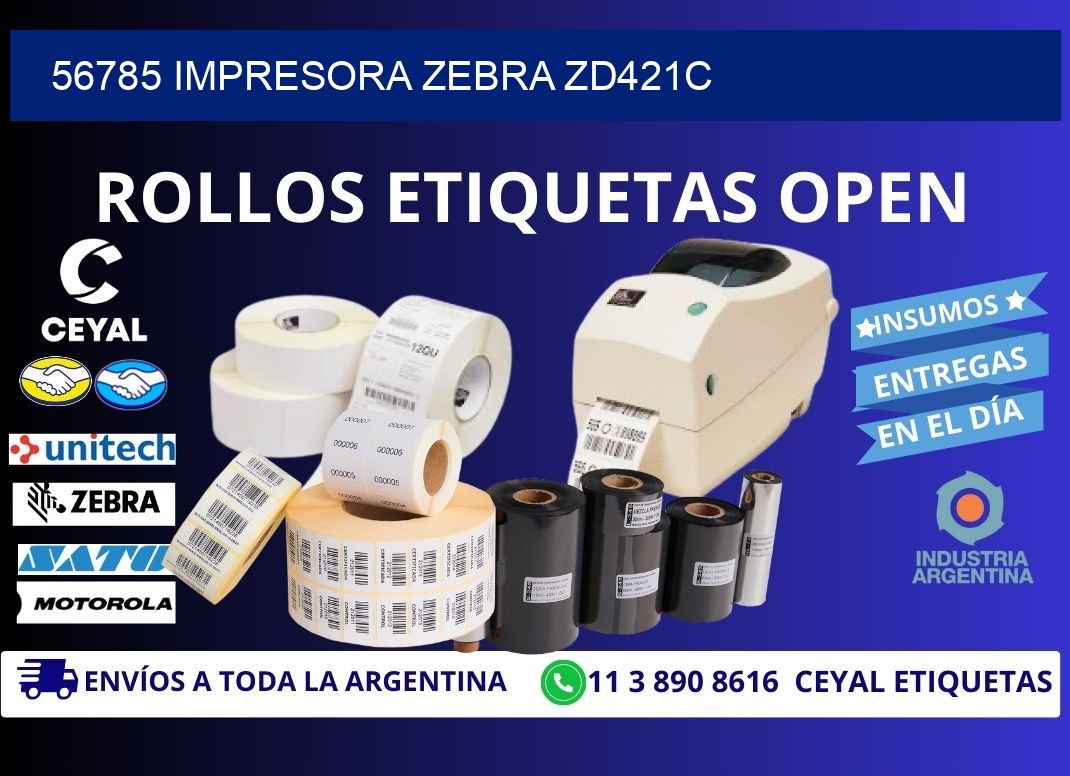 56785 Impresora Zebra zd421c
