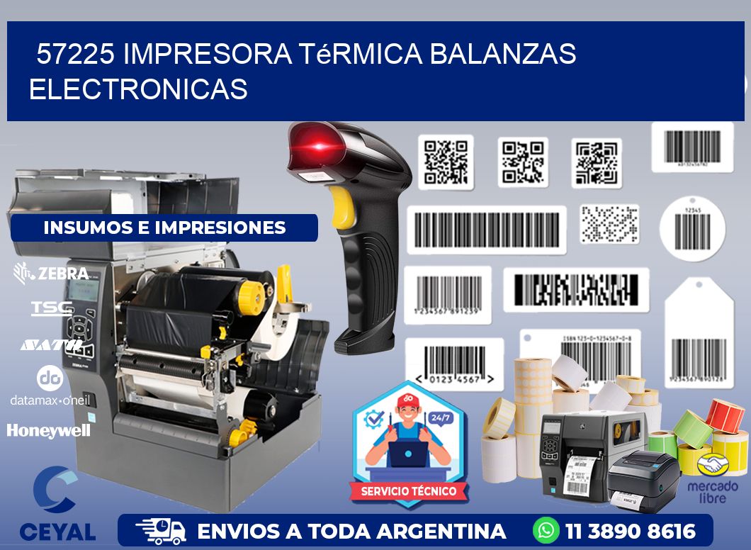 57225 impresora térmica balanzas electronicas