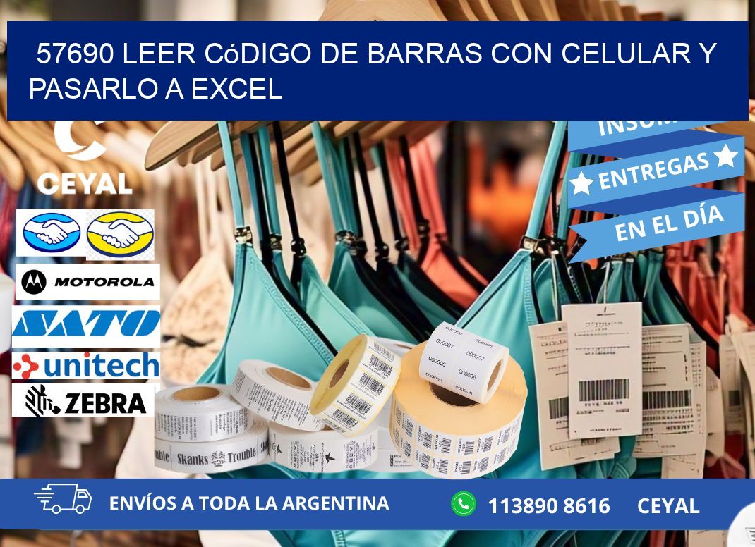 57690 Leer código de barras con celular y pasarlo a Excel