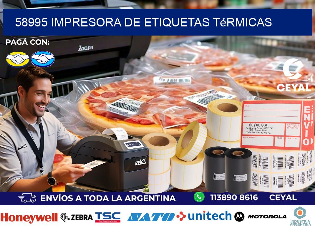 58995 Impresora de etiquetas térmicas