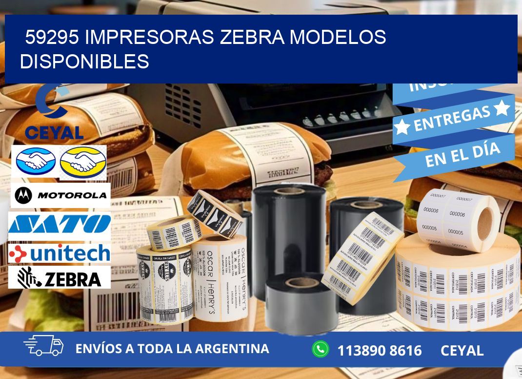 59295 impresoras zebra modelos disponibles