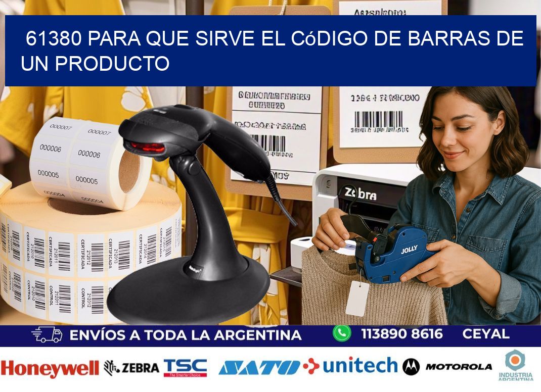 61380 Para que sirve el código de barras de un producto