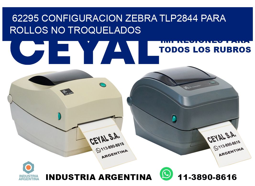 62295 configuracion zebra tlp2844 para rollos no troquelados
