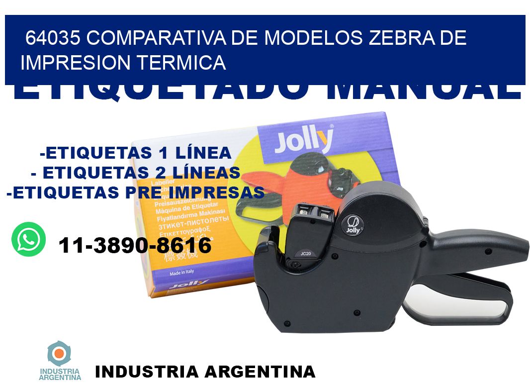 64035 comparativa de modelos zebra de impresion termica