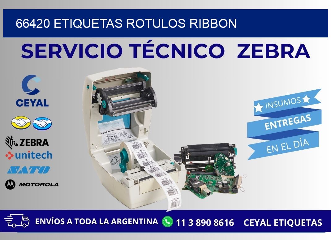 66420 Etiquetas rotulos ribbon