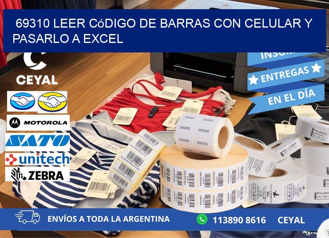 69310 Leer código de barras con celular y pasarlo a Excel